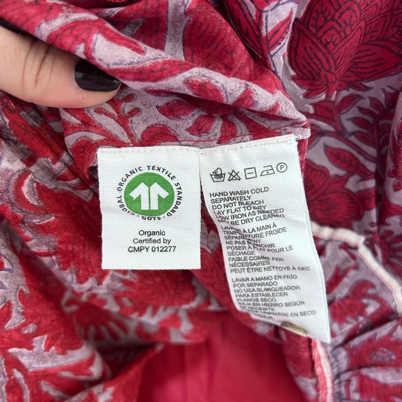 CLEOBELLA KAZ MINI DRESS Floral Print Waist Tie Cotton Fully Lined Size XS NWT - Picture 11 of 13